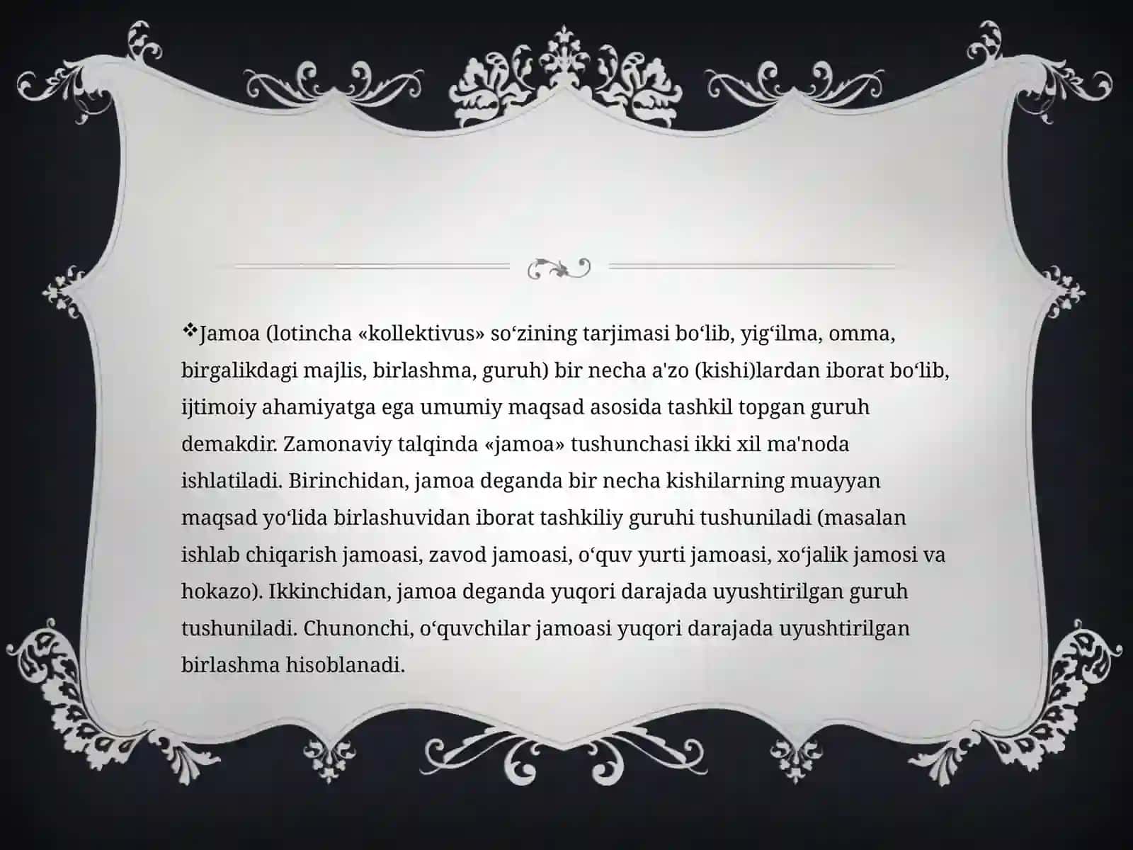 Bolalar Tarbiyajamoasiva yagonapedagogik jarayonning asosiy shakli 3