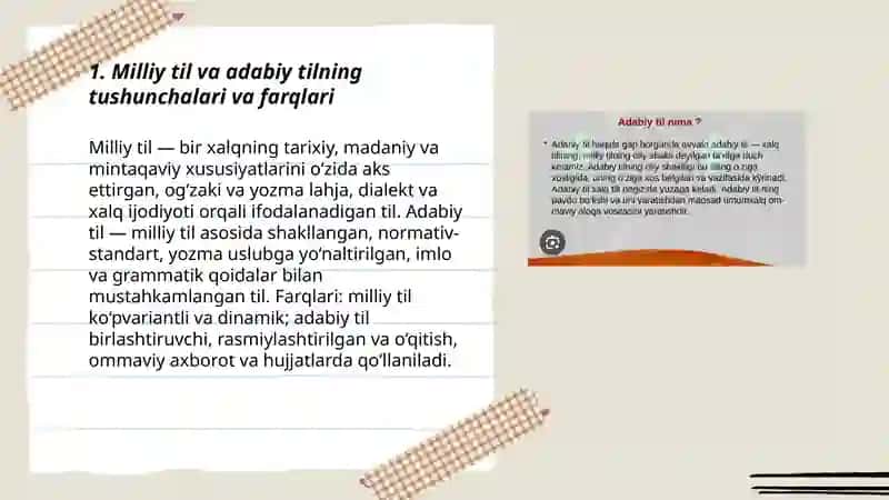 Milliy til va adabiy til 3