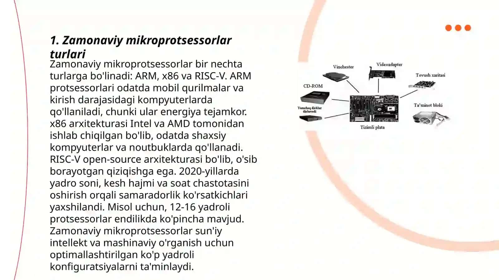 Zamonaviy mikroprotsessorli markazlashtirish tizimlari 3