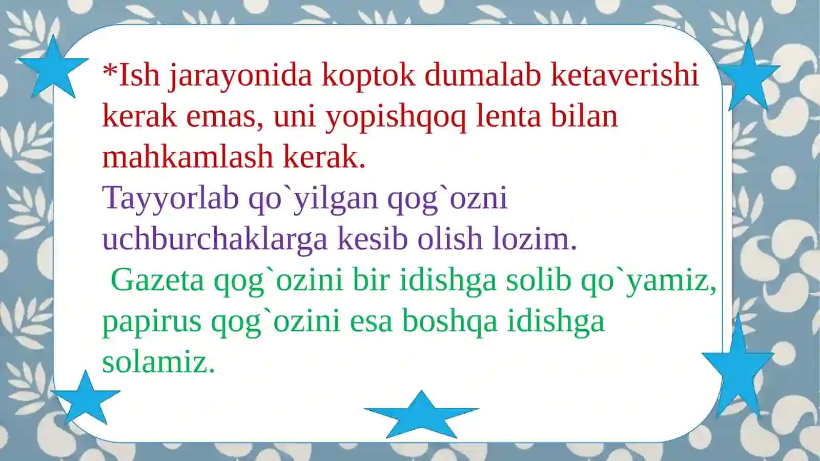 PAPE-MASHE USULI 3