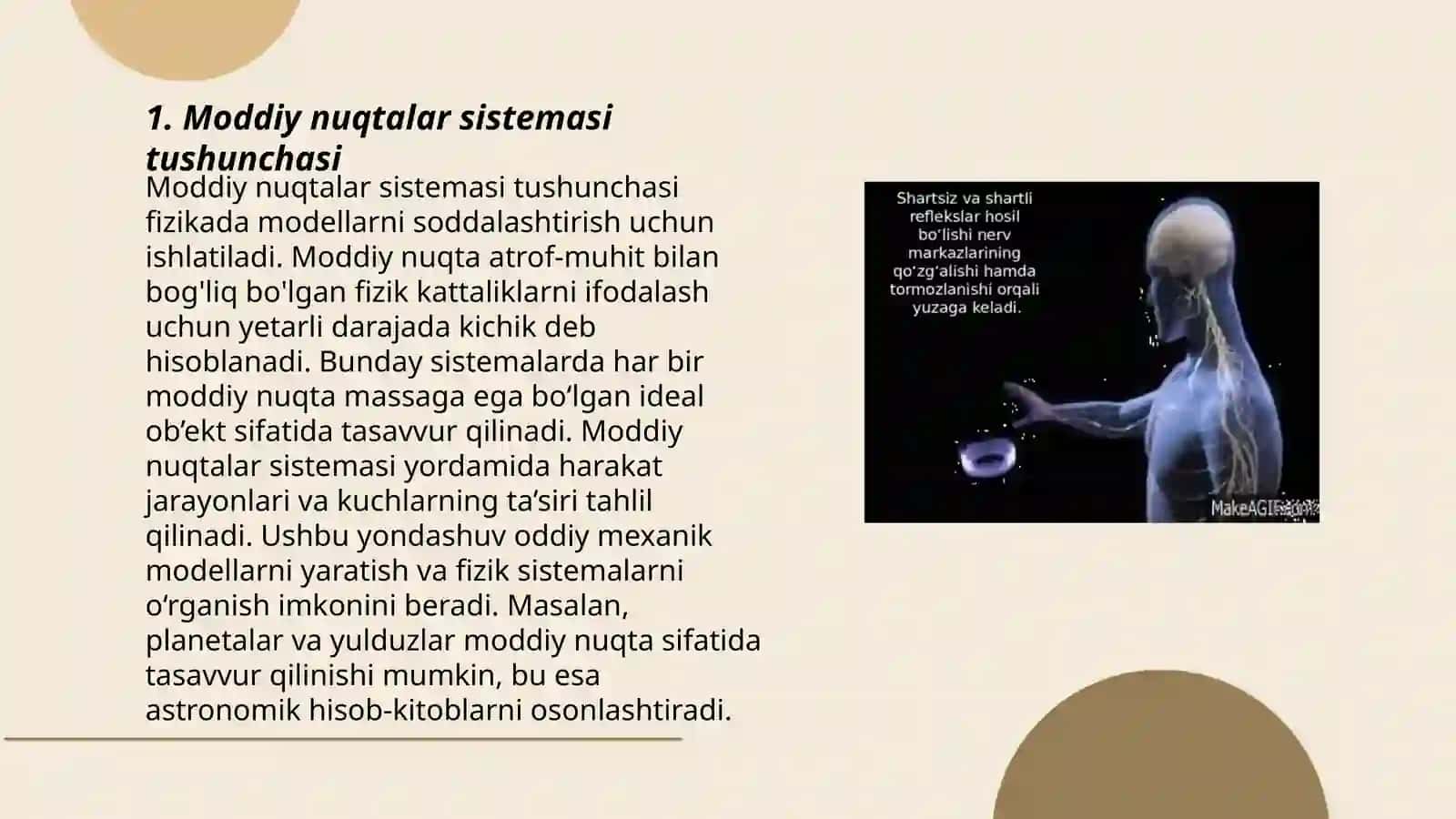 Moddiy nuqtalar sistemasining harakati. Massa markazi 3