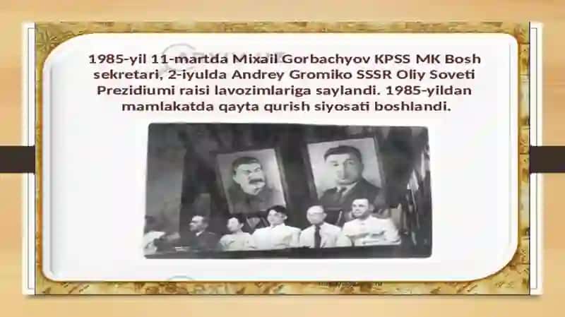 Oʻzbekistonda 80-90 yillardagi ijtimoiy-siyosiy vaziyat: paxta yakka hokimligi va qatagʻonliklar. 3