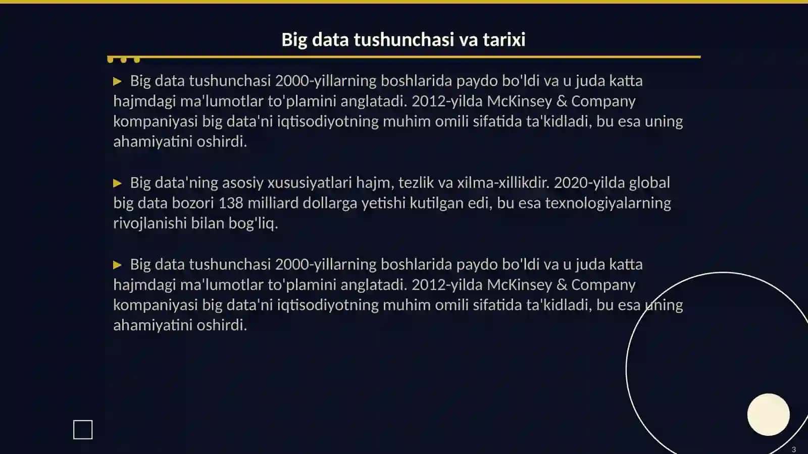 Big data va ma’lumotlar tashqarisi 3