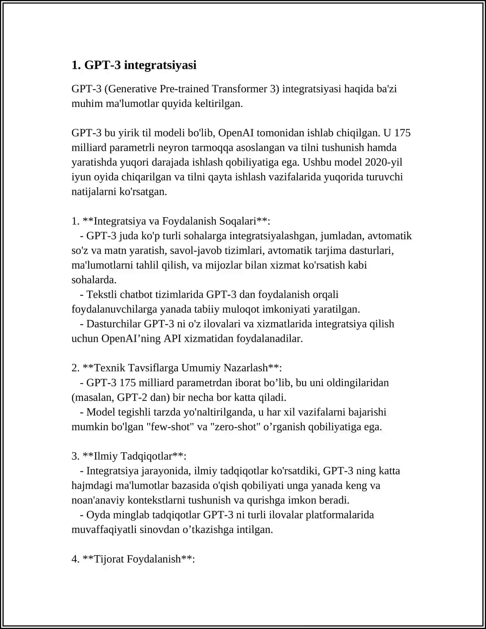 GPT ORQALI MA'LUMOT SO'RAB UNI NODE.JS BILAN TELEGRAM BOT ORQALI KURS ISHI 3