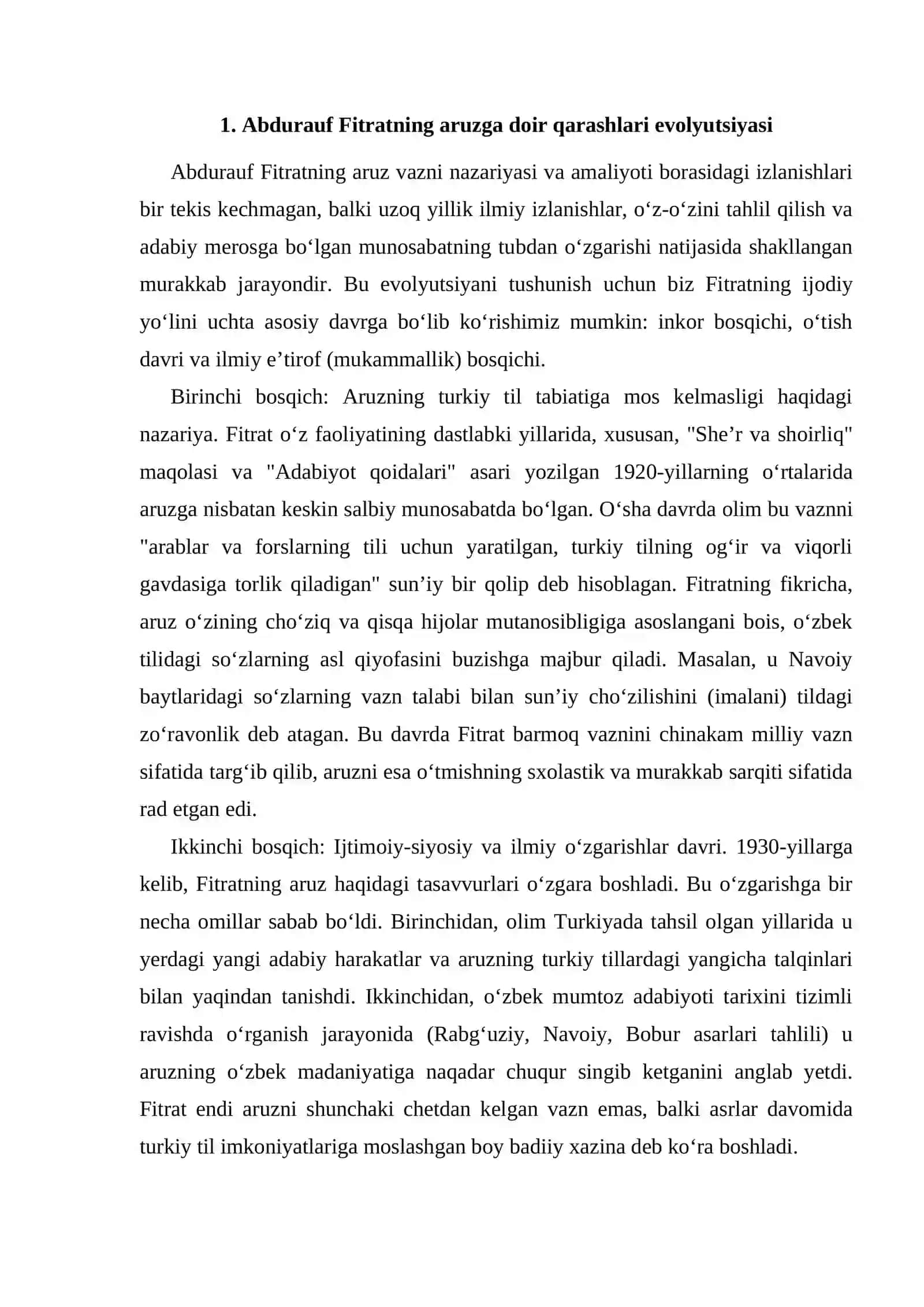 "Fitratning aruz nazariyasiga qo‘shgan hissasi" 3