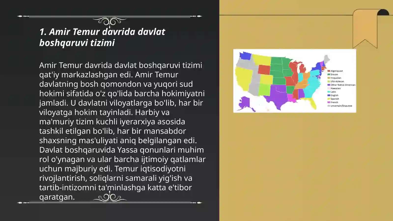 Amir Temur davlatining boshqaruvi 3