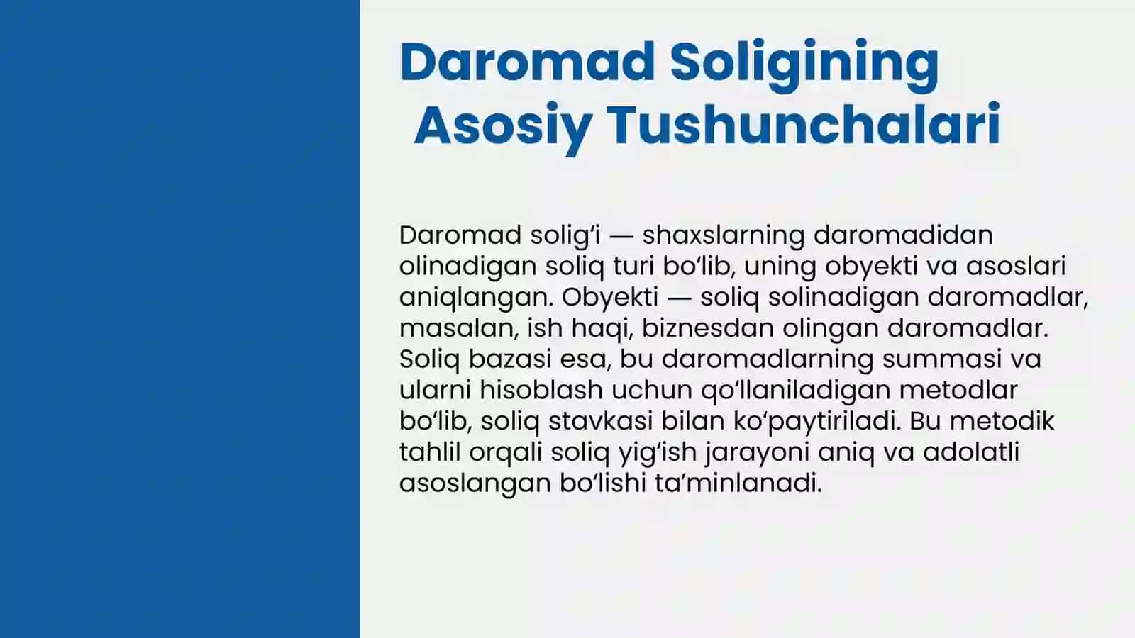 Jismoniy shaxslar daromad solig‘ining mohiyati, obyekt va bazasi metodik tahlil 3