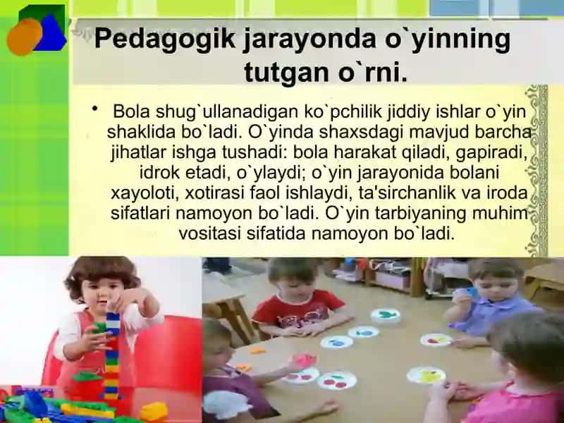 O`yin faoliyatining O`yin faoliyati usullari, nazariy va empirik 3