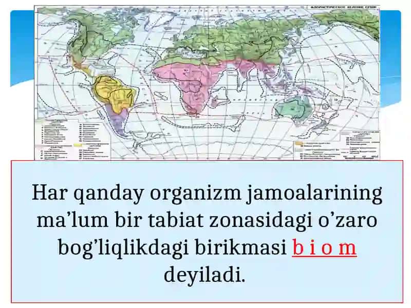 QURUQLIK ASOSIY BIOMLARINING ZONAL TARQALISHI VA BALANDLIK MINTAQALARI 3