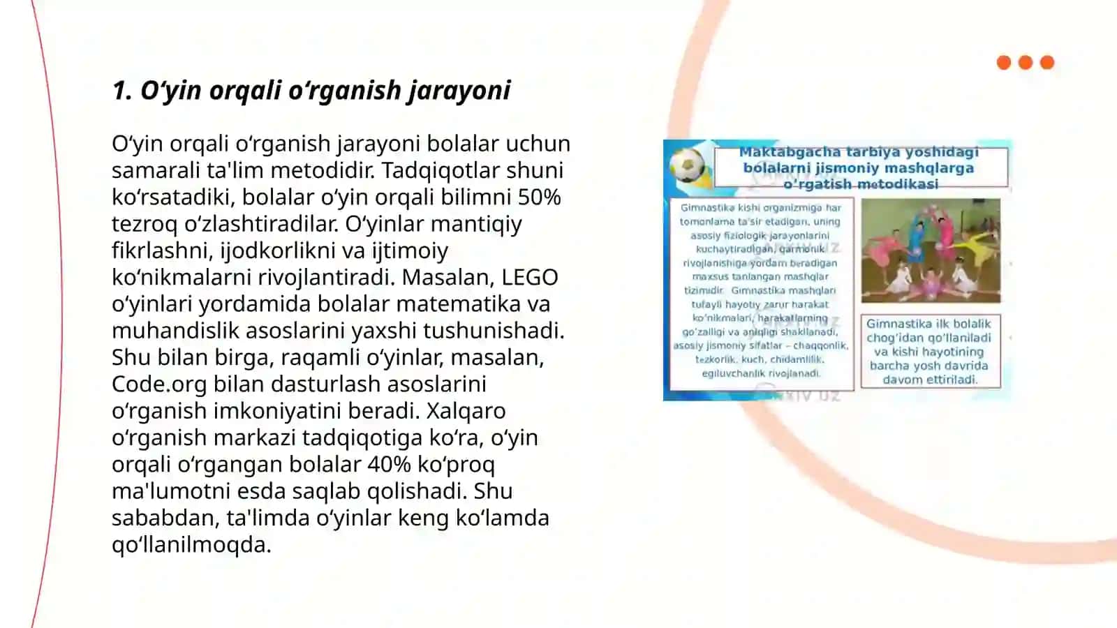 Òyin-maktabgacha tarbiya yoshidagi bolalarning asosiy faoliyati sifatida 3