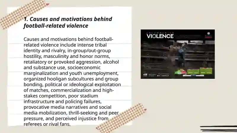 Football-related Violence and Its Impact 3