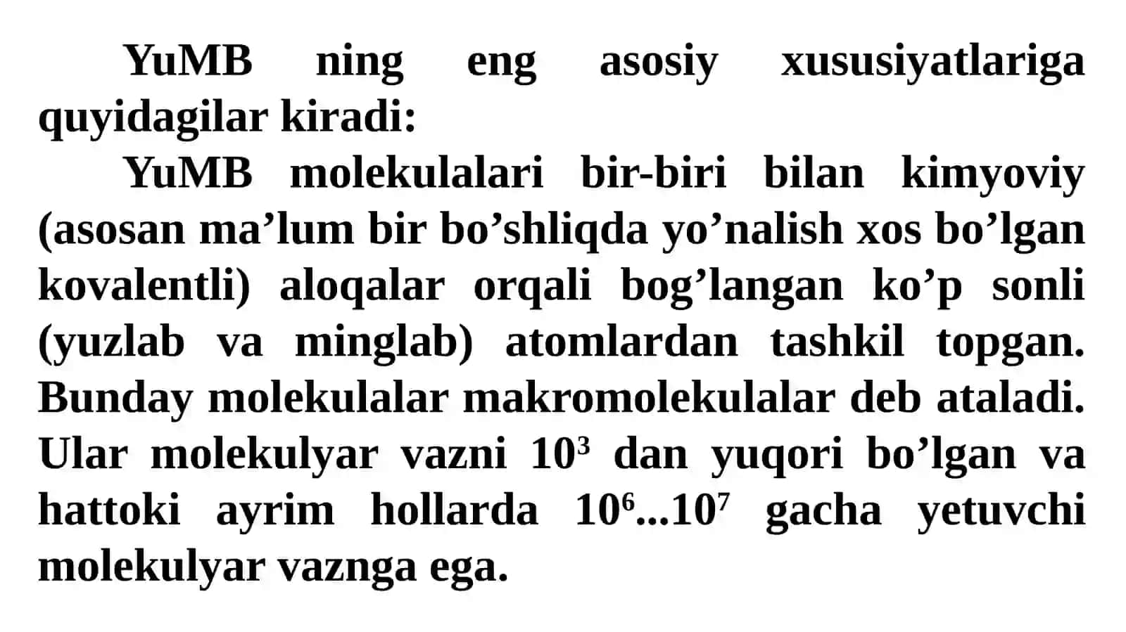POLIMERLARNING KIMYOVIY TARKIBI VA XOSSALARI. TABIIY TOLALARNI TASHKIL ETUVCHI MODDALARNING TUZILISHI 3