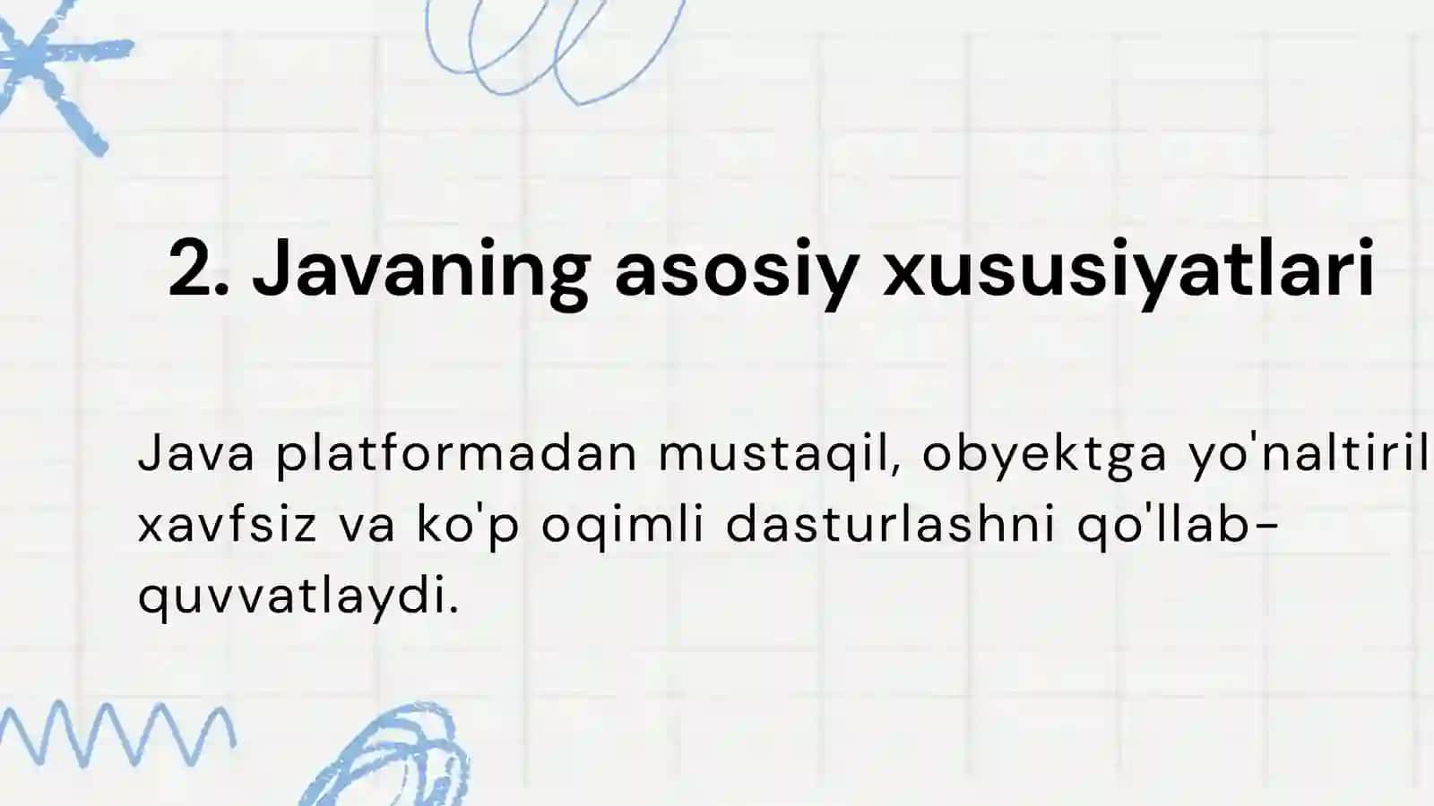 Java dasturlash tili tushunchalari 3