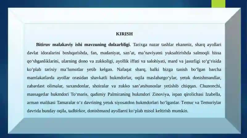 Temuriylarsaltanatining boshqaruv jarayonlarida malikalarning tutgan o‘rni 3