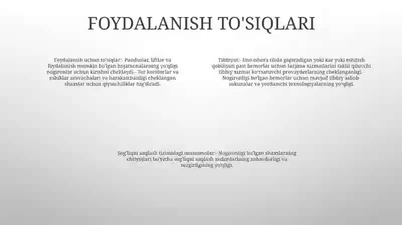 Sog'Liqni Saqlash Tizimidagi Muammolar 3