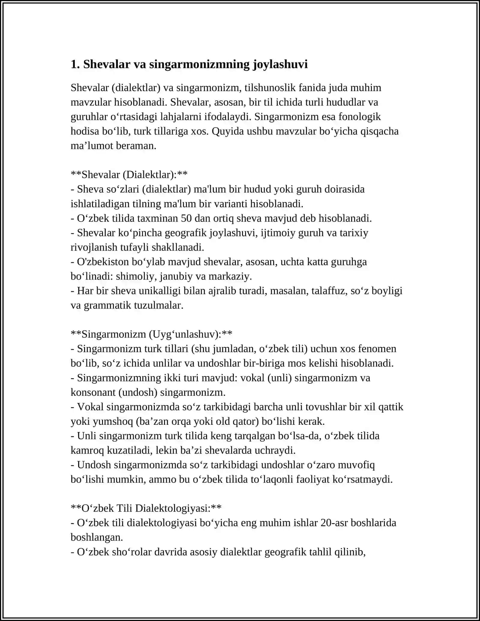 O'ZBEK XALQ SHEVALARIDA SINGARMONIZMNING TARQALISHI 3