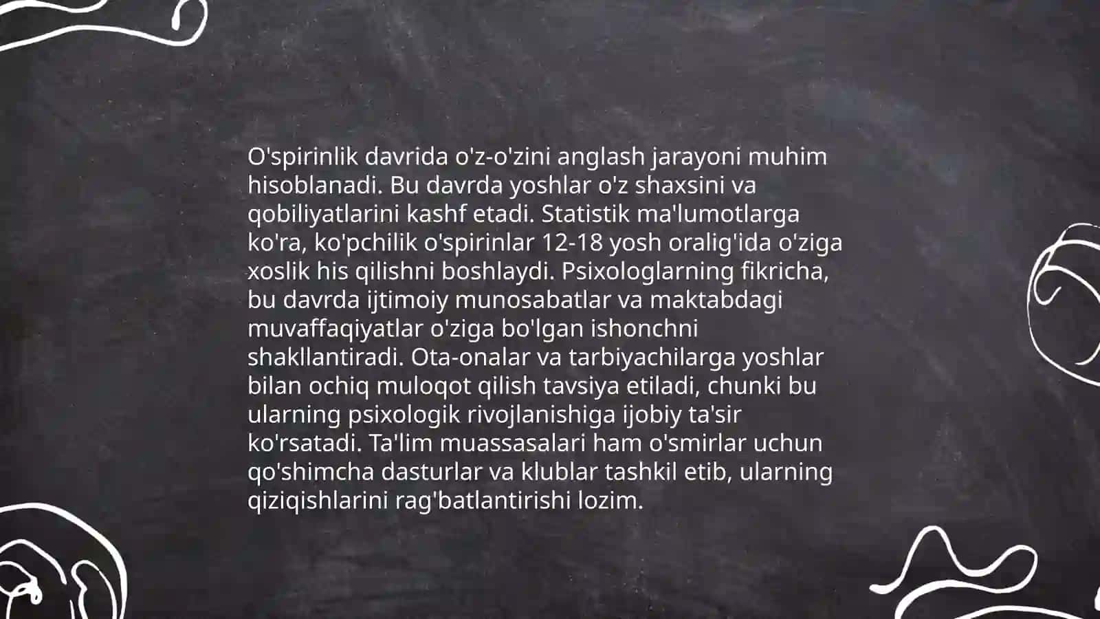 Ilk o'spirinlik davrida psixologik jarayonlarning shakllanish xususiyatlari 3