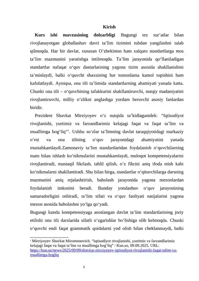 Ona tili darslarida ta’lim standartlari va ularning ahamiyati 3
