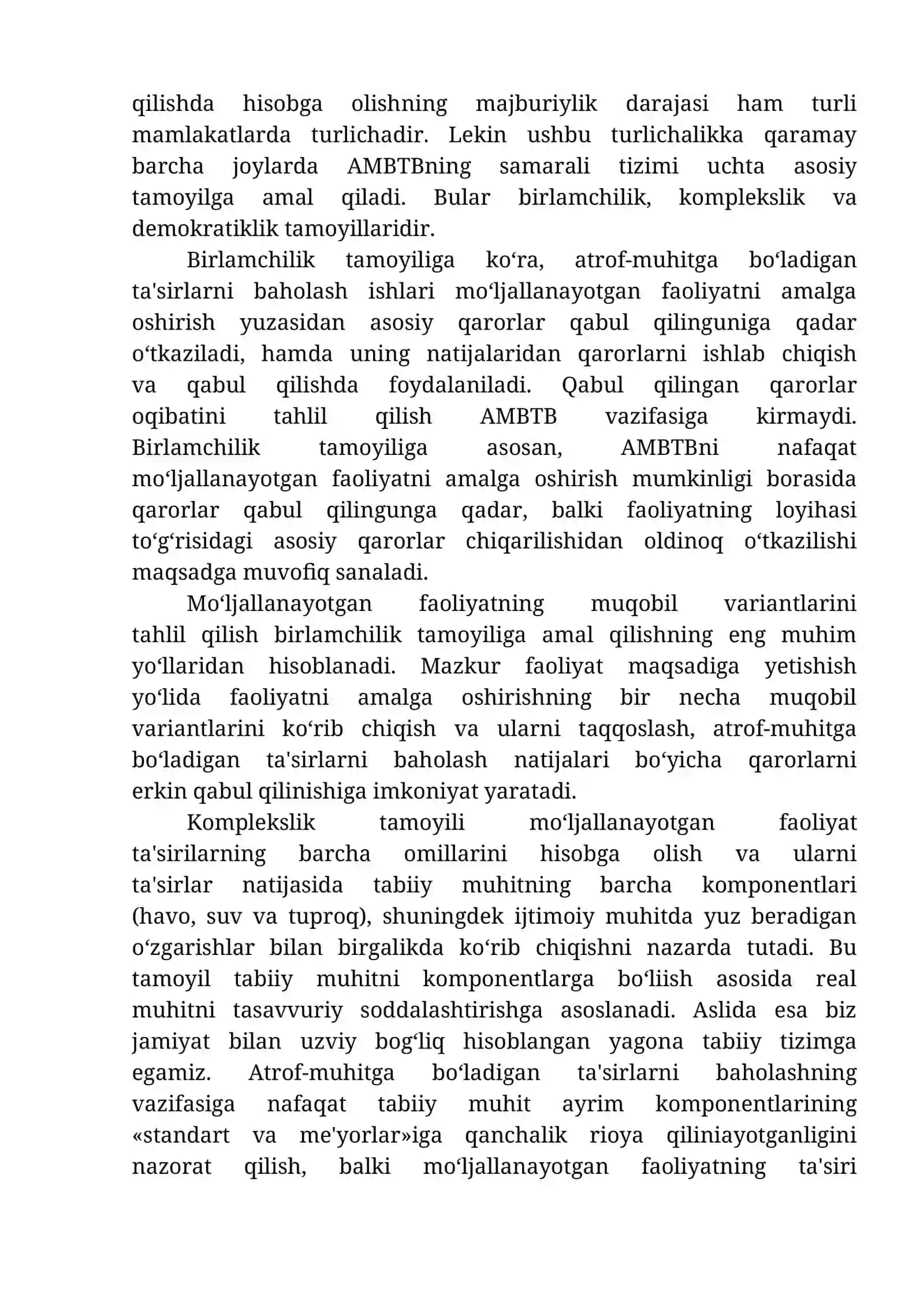 ATROF-MUHITGA BO‘LADIGAN TA'SIRLARNI BAHOLASHNING ASOSIY TUSHUNCHA VA TAMOYILLARI 3