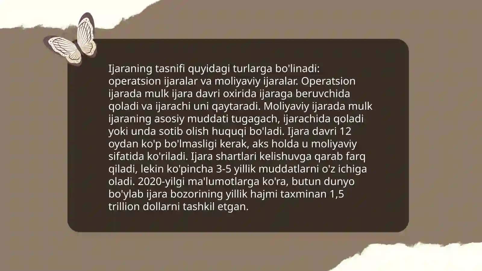 Buxgalteriya hisobining milliy standartlari 6 IJARA HISOBI 3