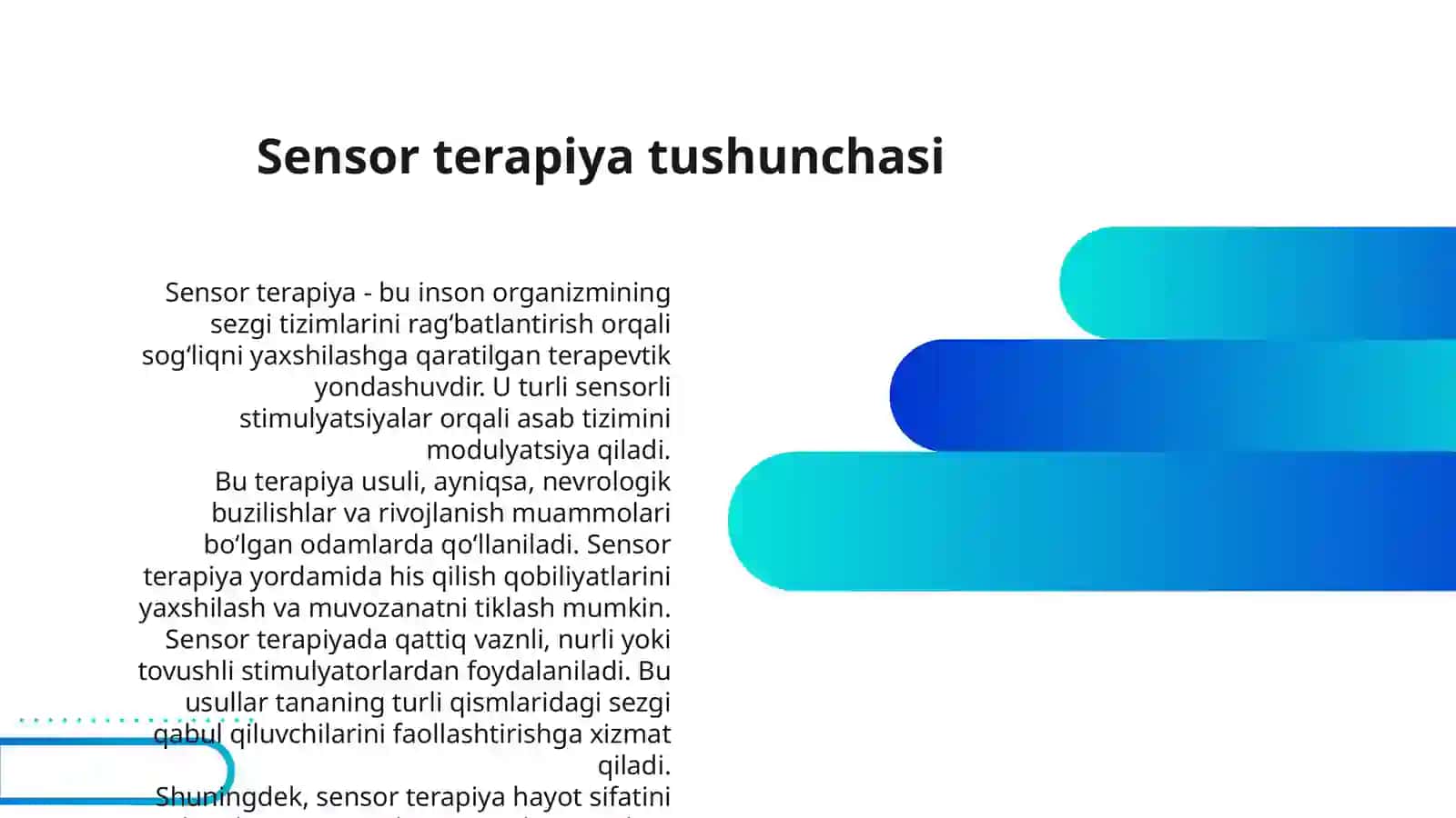 SENSOR TERAPIYA VA FIZIK TERAPIYA ORQALI RIVOJLANTIRISH 3