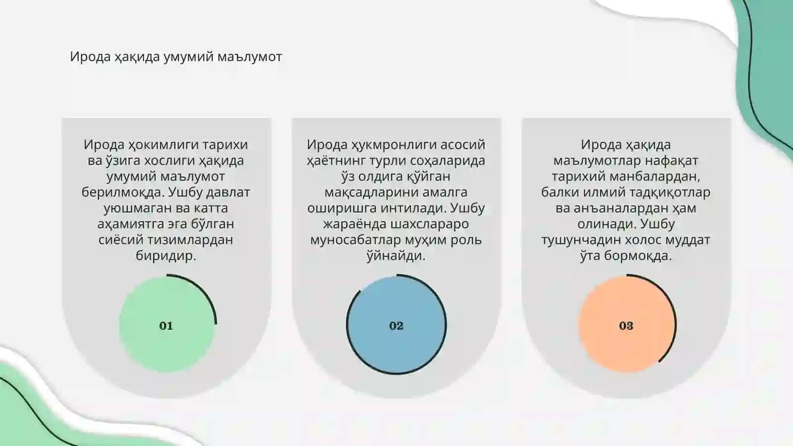Ирода хакида умумий тушунча 3