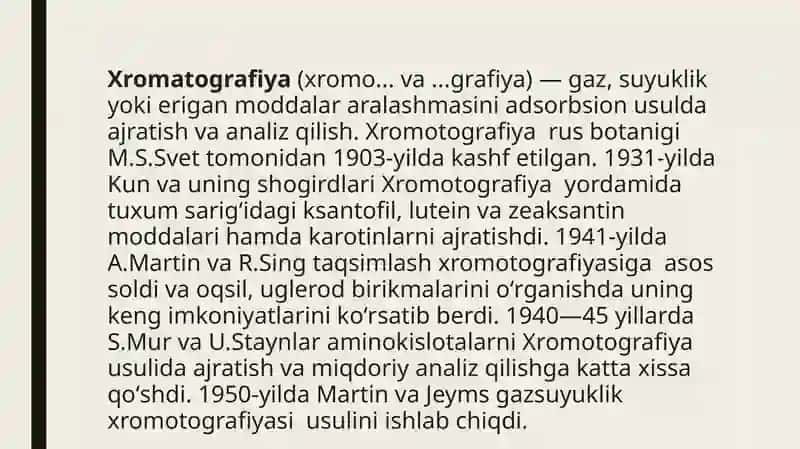 xromotografik usullar 3