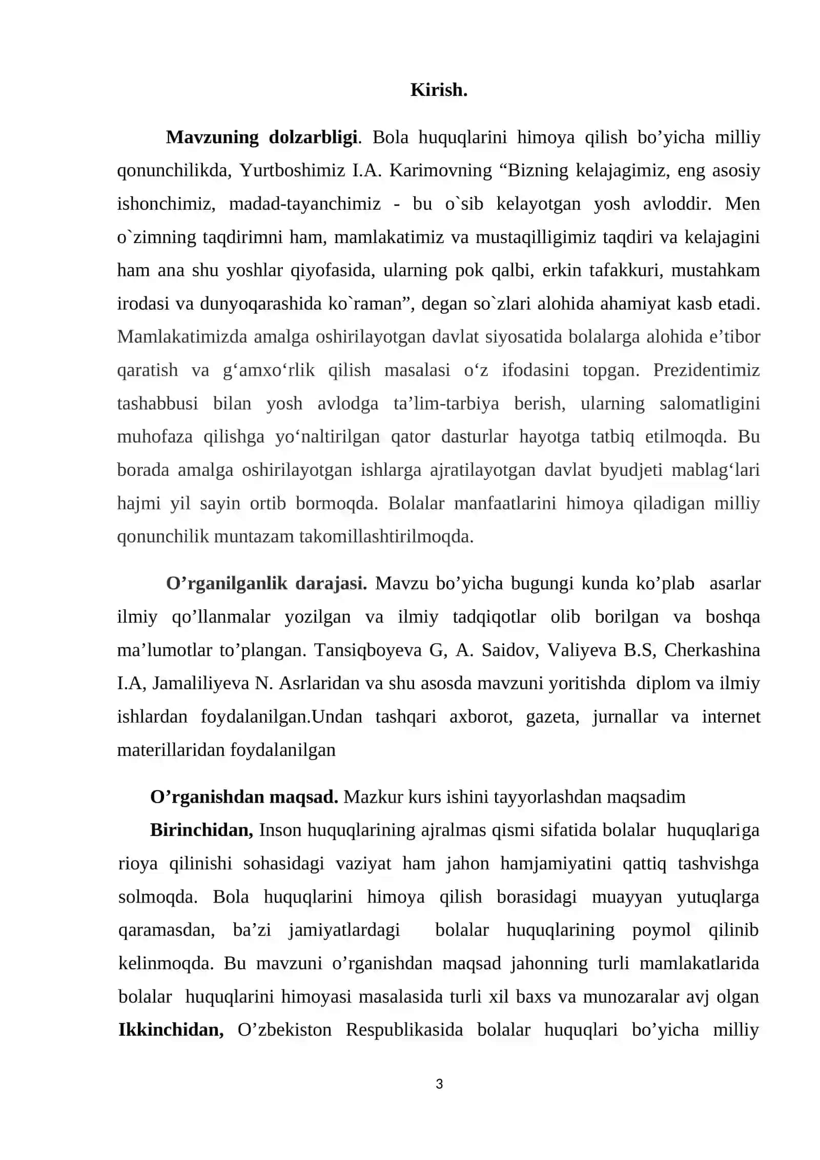 Bola huquqlari bo’yicha xalqaro huquqiy normalar 3