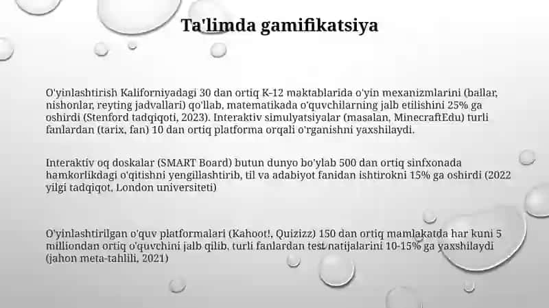 O'yin texnalogiyalari 3