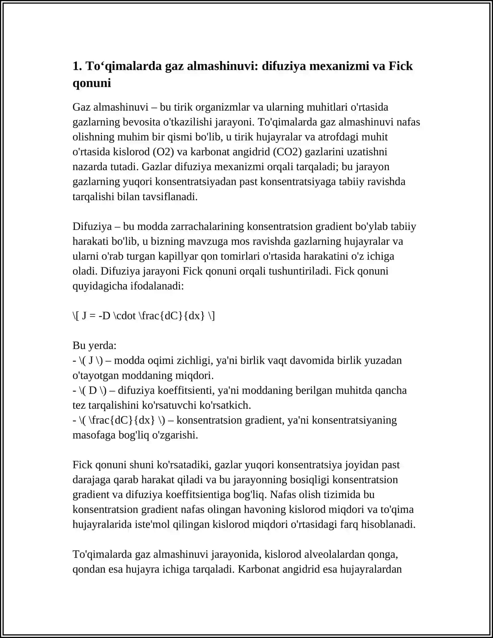 TOʻQIMALARDA GAZLAR ALMASHINUVI NAFAS MARKAZI REGULYATSIYASI 3