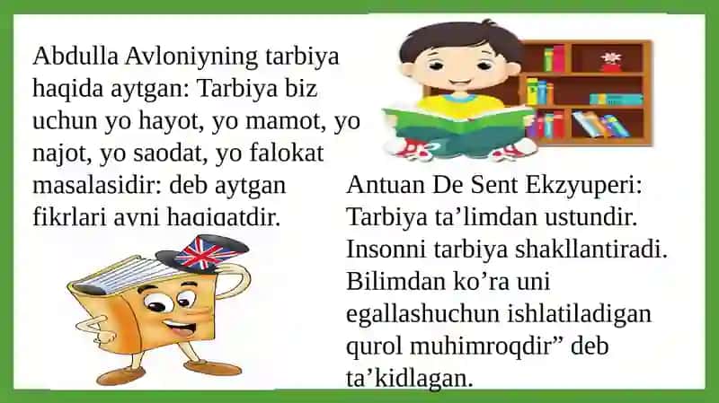 Sinf va maktabdan tashqari tarbiyaviy ishlar konsepsiyasi 3