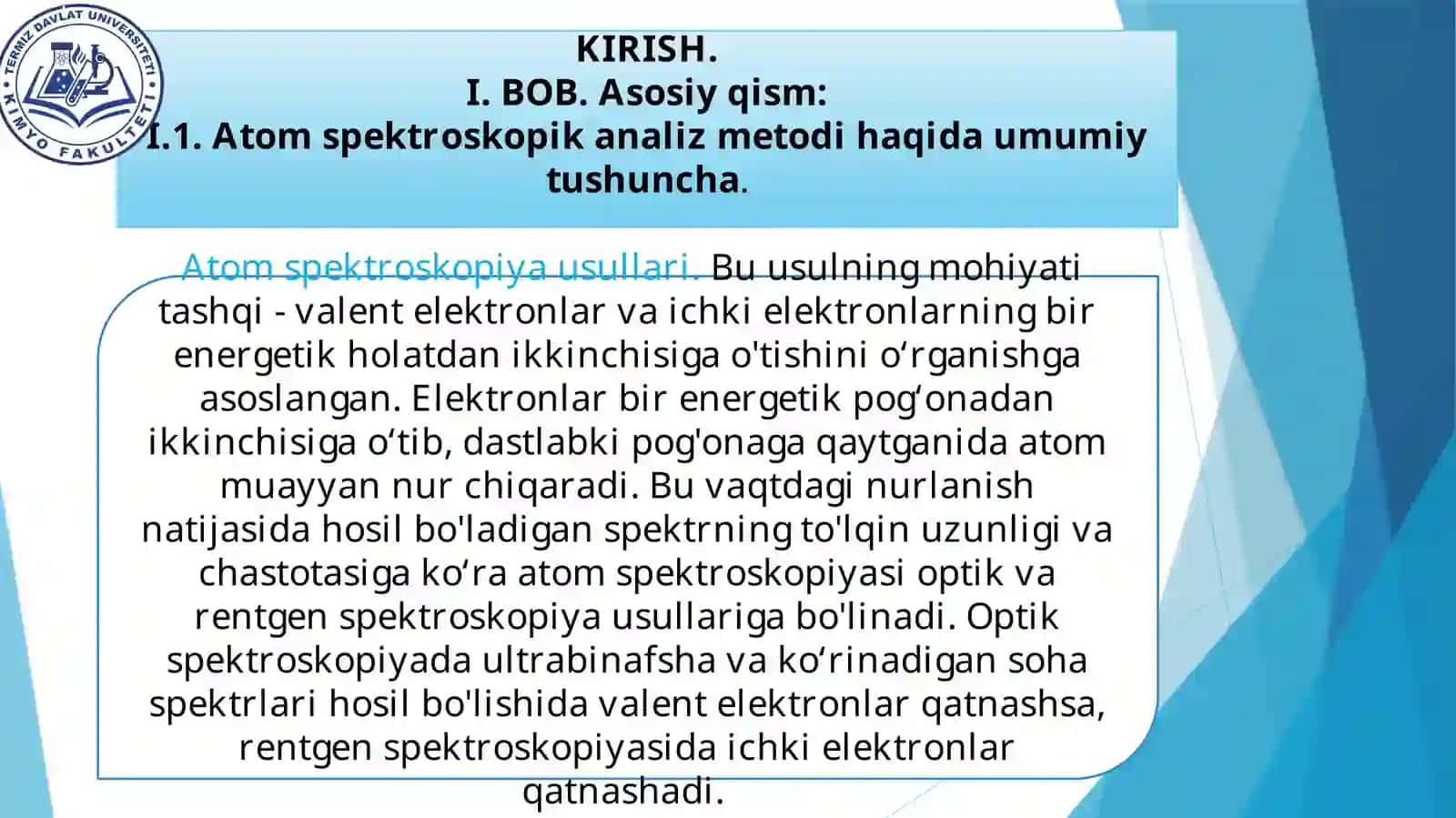 Reja: Kirish. I. BOB 3