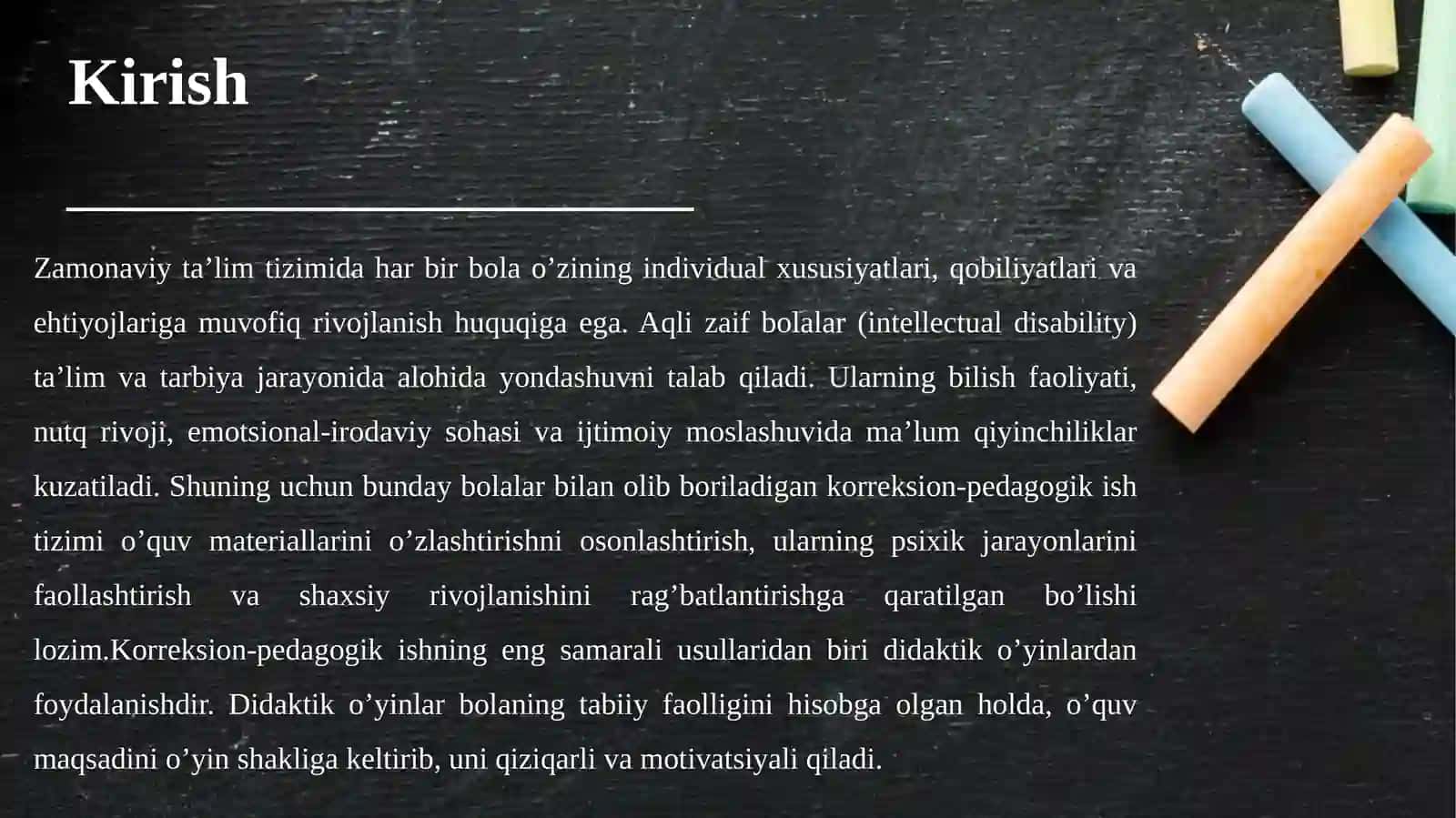 Aqlizaif bolalar bilan korreksion-pedagogik ishtizomida didaktik o’yinlar 3