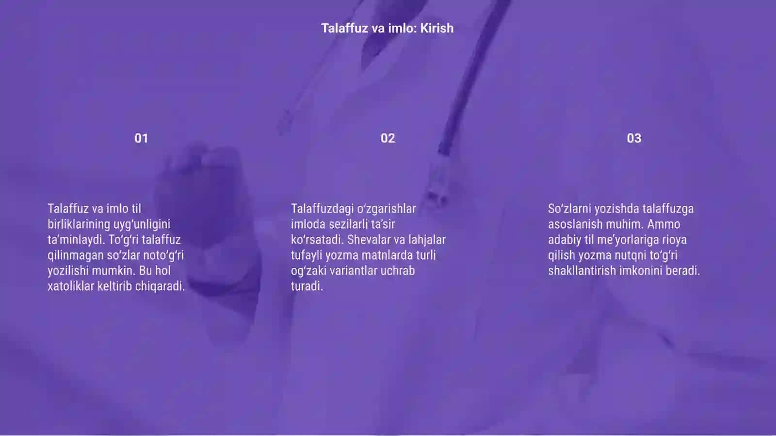 Talaffuzning imloga tasiri 3