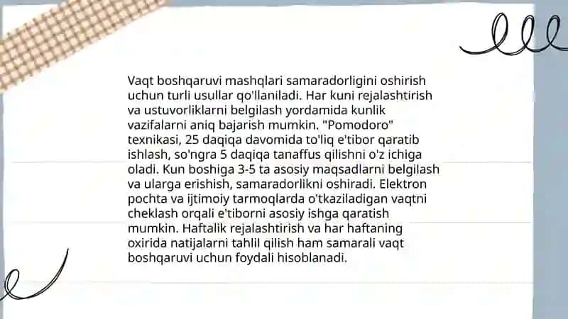 Gap ustida ishlash mashqlari turlari 3