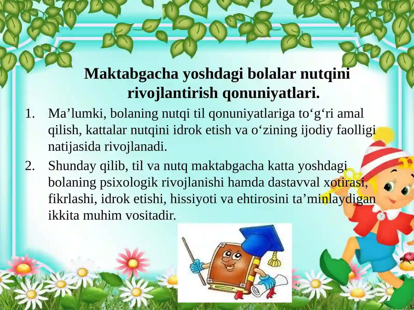 Maktabgacha yoshdagi bolalar nutqini rivojlantirishning ilmiy-pedagogik shart-sharoitlari 3