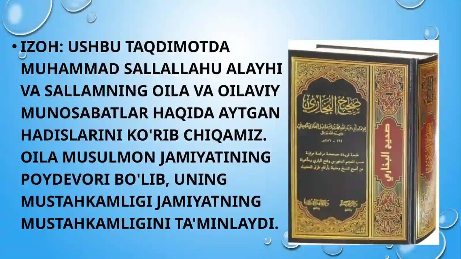 Hadislarda oila haqida 3