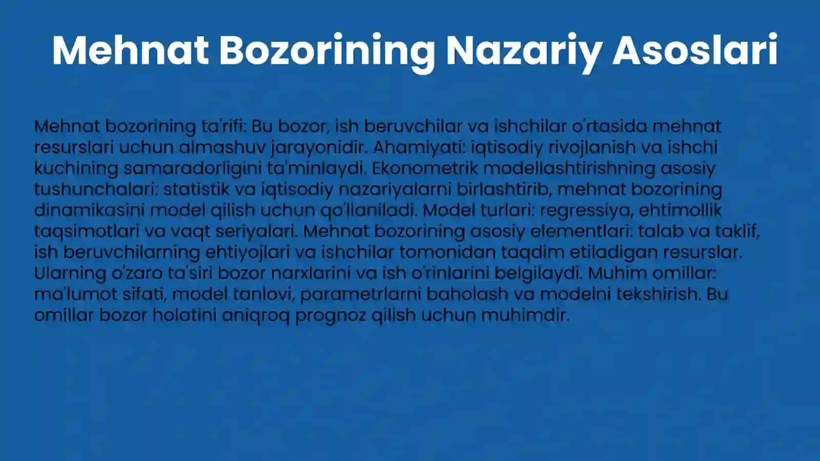 Mehnat Bozorining Nazariy Asoslari 3