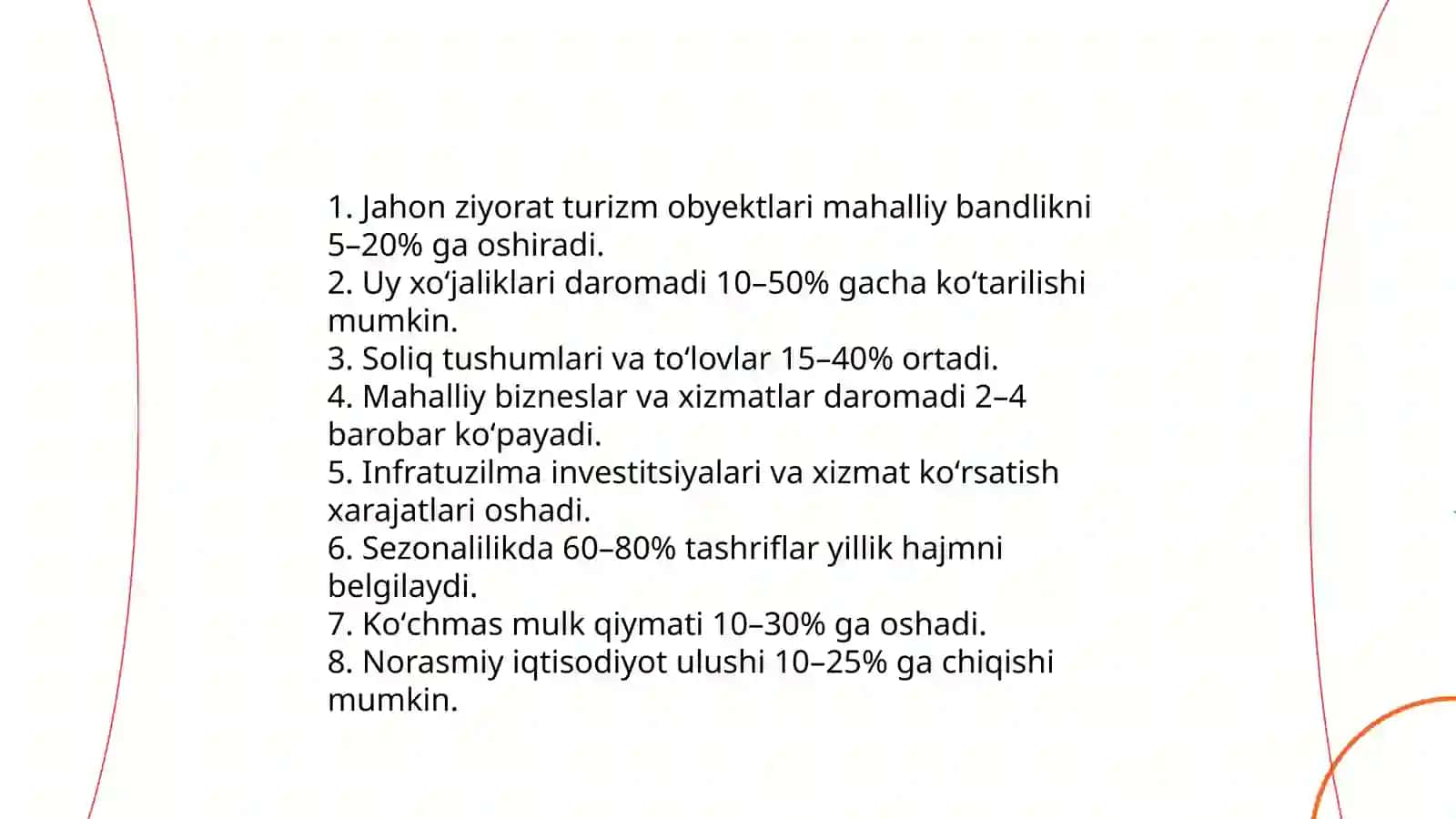 Jahon ziyorat turizm obyektlarining turizm rivojlanishiga taʼsiri 3