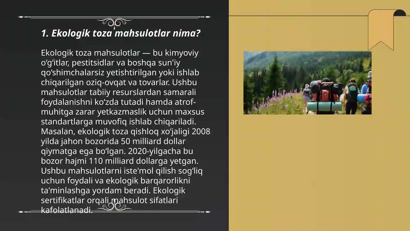 Ekologik toza mahsulotlarni tanlash bo'yicha maslahat berish 3