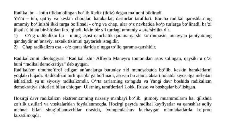 Diniy fundamentalizm radikalizm va terrorizmning tarixi va yoʻnalishlari 3
