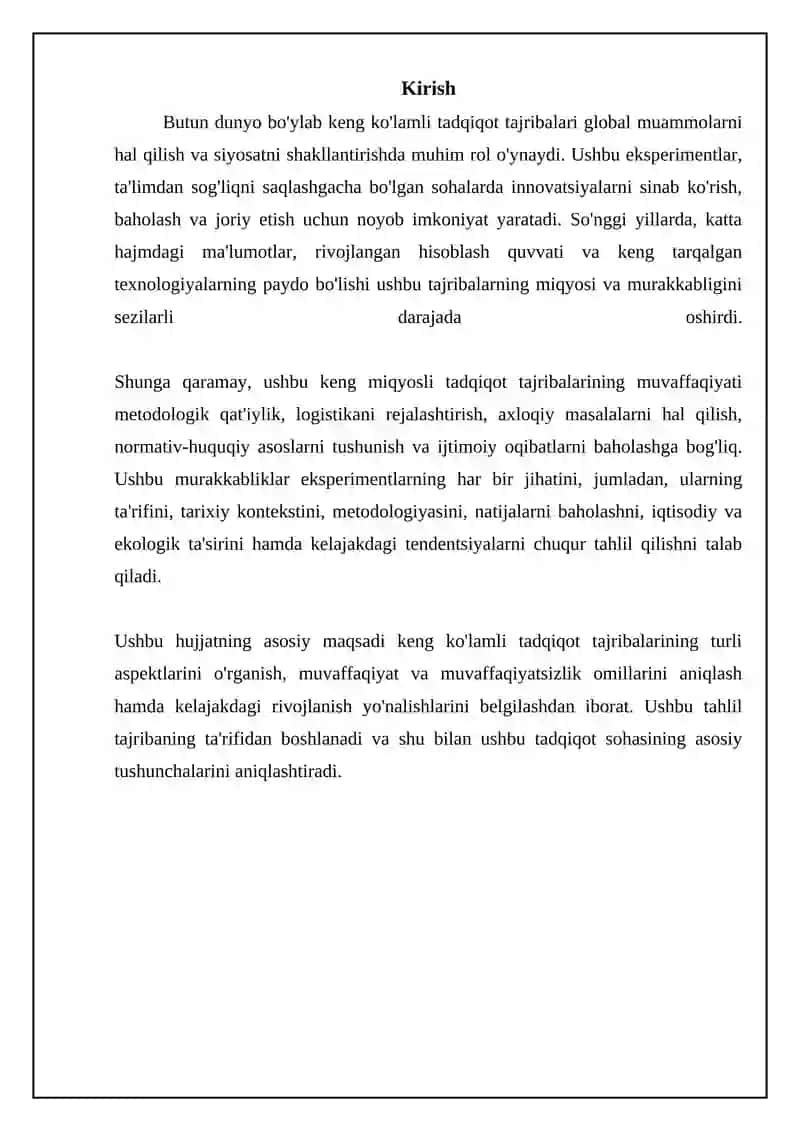 Dunyo miqiyosidagi yirik introduksiya tajribalari 3
