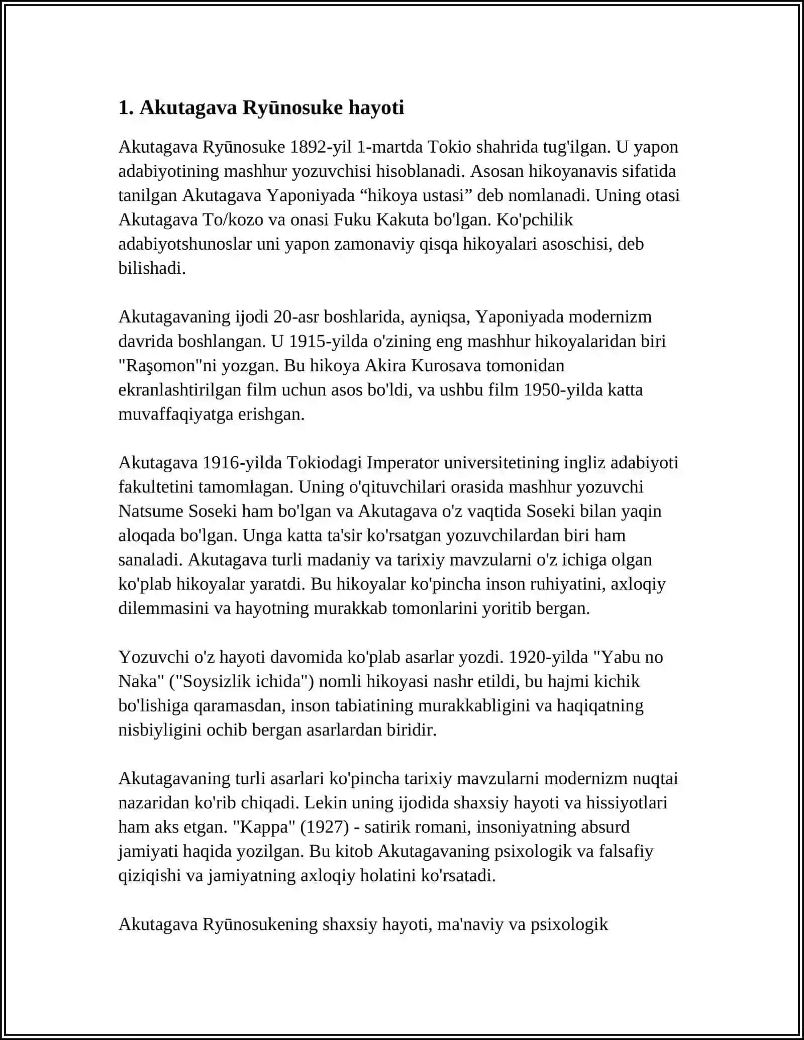 AKUTAGAVA NOVELLALARI 3