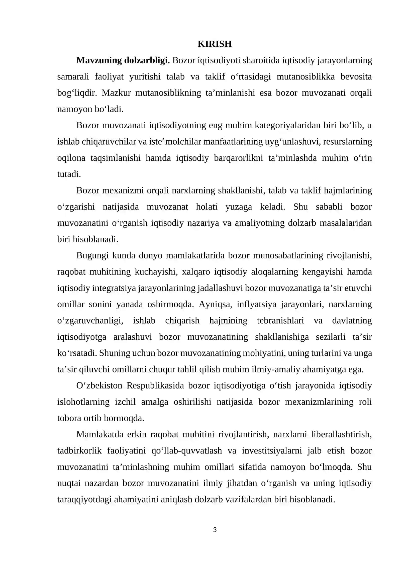 BOZOR MUVOZANATI VA UNING TURLARI. 3