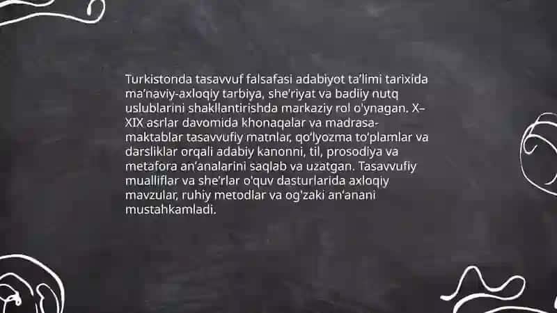 Turkistonda adabiyot oʻqitishda tasavvuf falsafasining roli 3