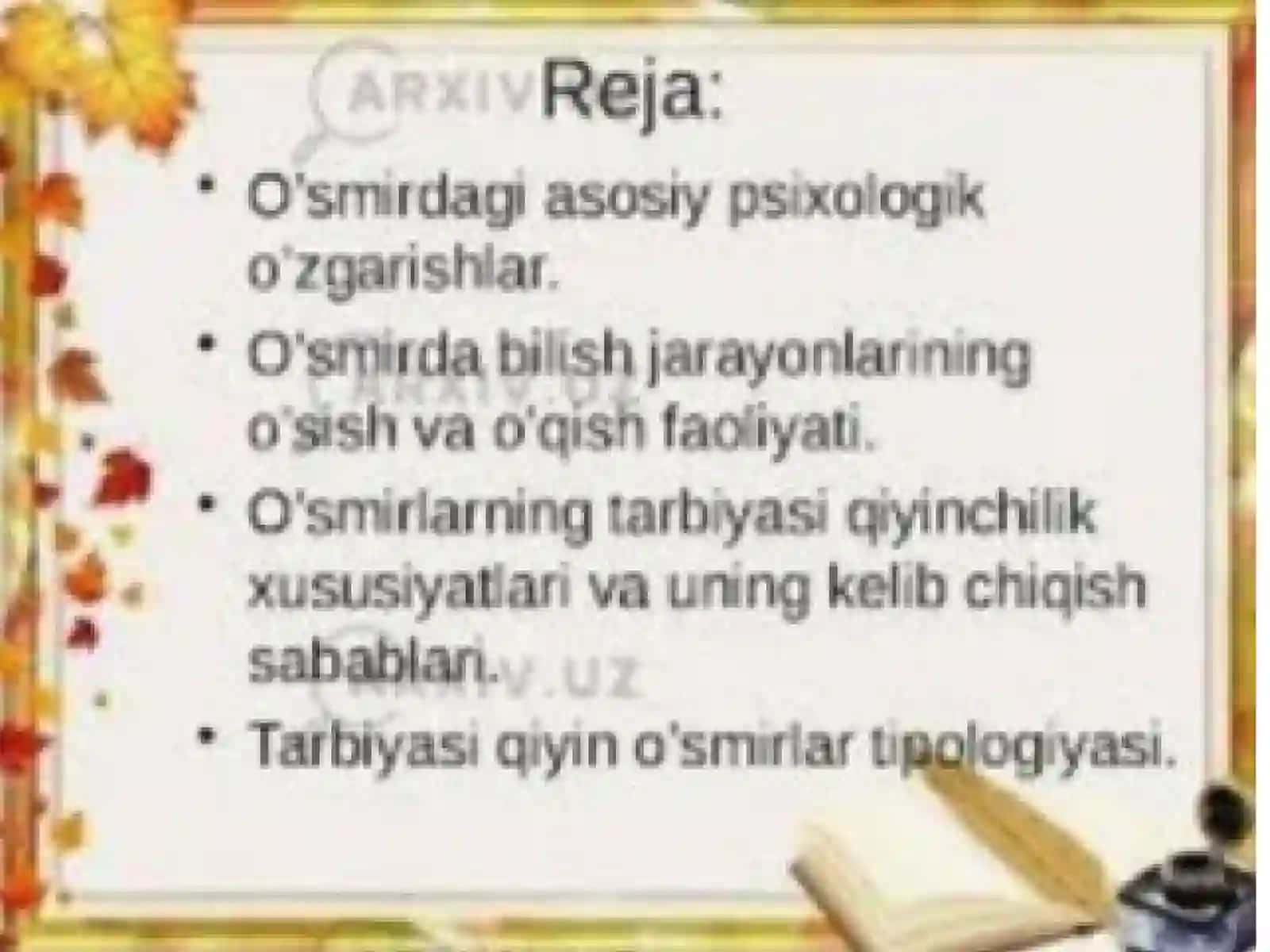 Ilko'spirinlik davrida psixik rivojlanish xususiyatlari 3