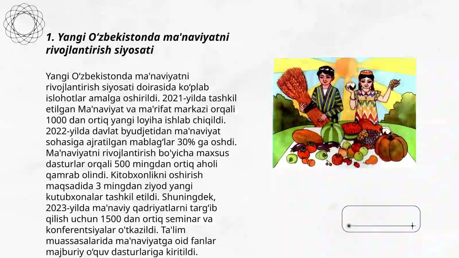 Yangi O‘zbekistonda amalga oshirilayotgan ma’naviy o‘zgarishlar 3