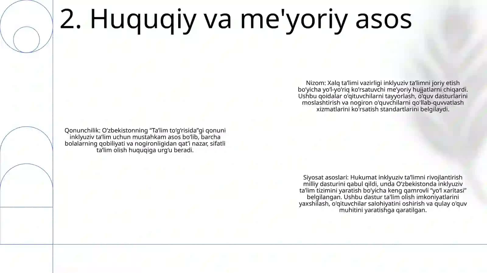 O'zbekistonda Inklyuziv Talimning Meyoriy Huquqiy Baxasini Tahlil Qilish 3