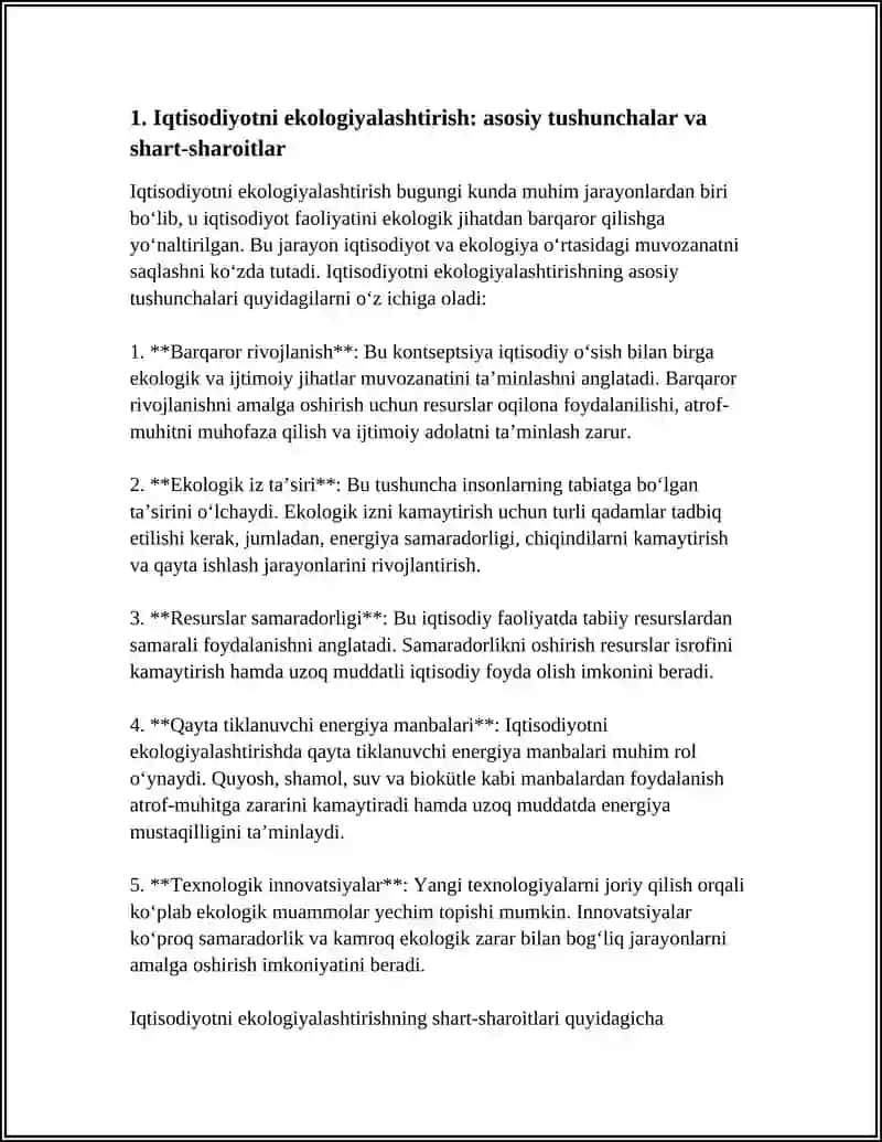 Iqtisodiyotni ekologiyalashtirish 3