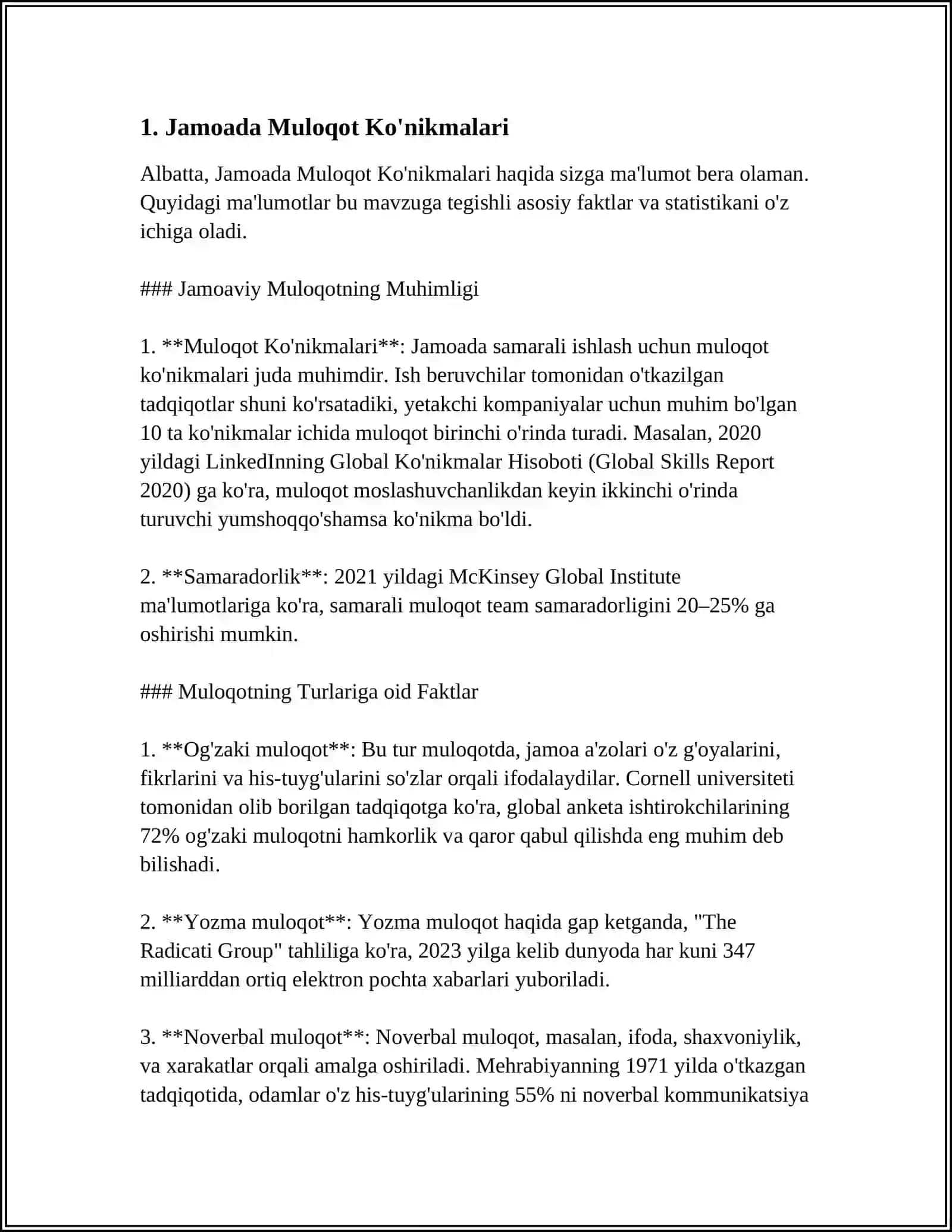 SOFT SKILLS - LOYIHA FAOLIYATINI AMALGA OSHIRISH. JAMOADA ISHLASH 3